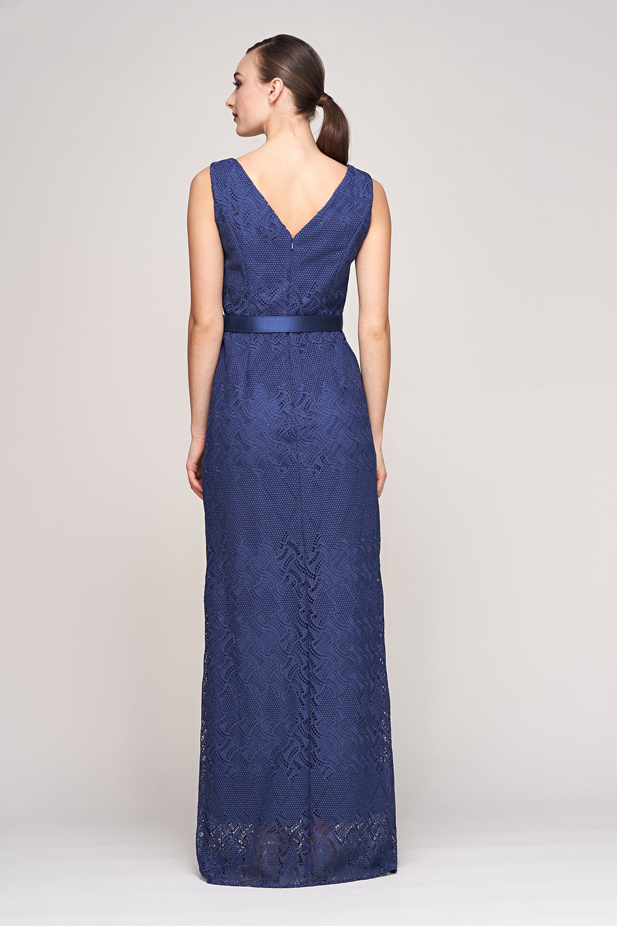 Hendrix Lace Column Gown Kay Unger Hendrix Lace Column Gown Kay Unger