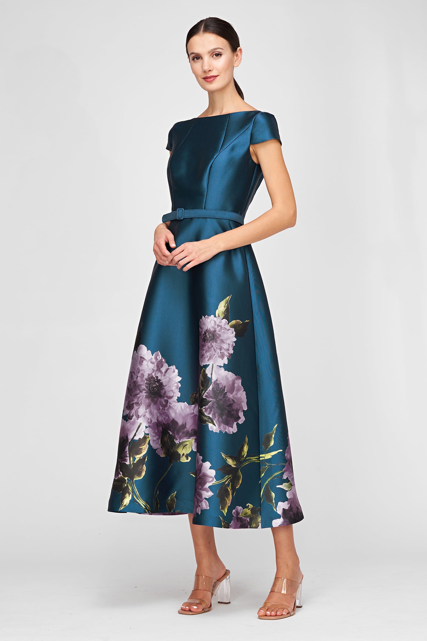 Ina Tea Length Dress Kay Unger Ina Tea Length Dress Kay Unger