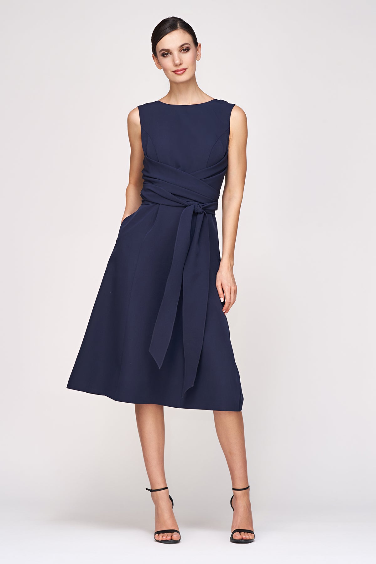 josette midi dress Hyacinth House White & Royal Blue Applique Josette Two-Piece Midi Dress White & Royal Blue Applique / S
