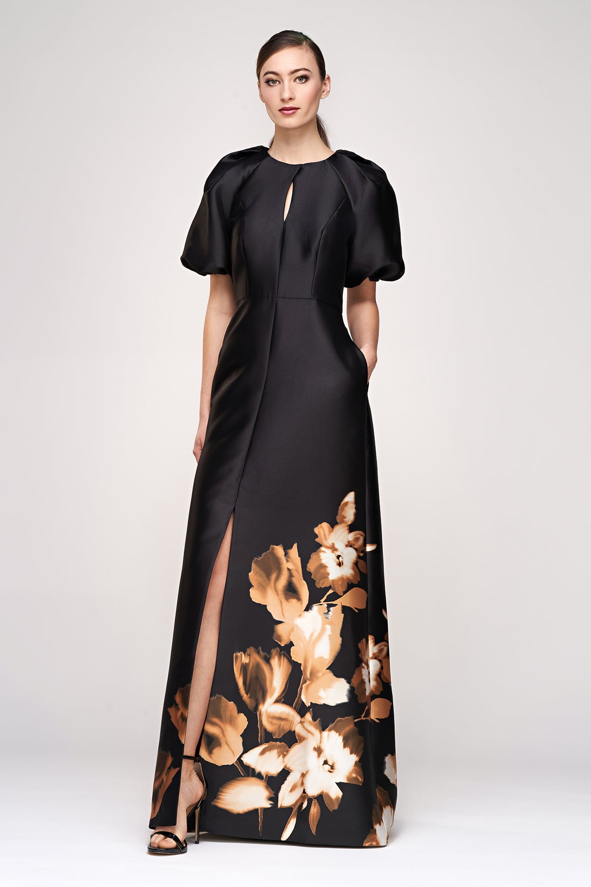 Delfina Statement Sleeve Gown Kay Unger Delfina Statement Sleeve Gown Kay Unger