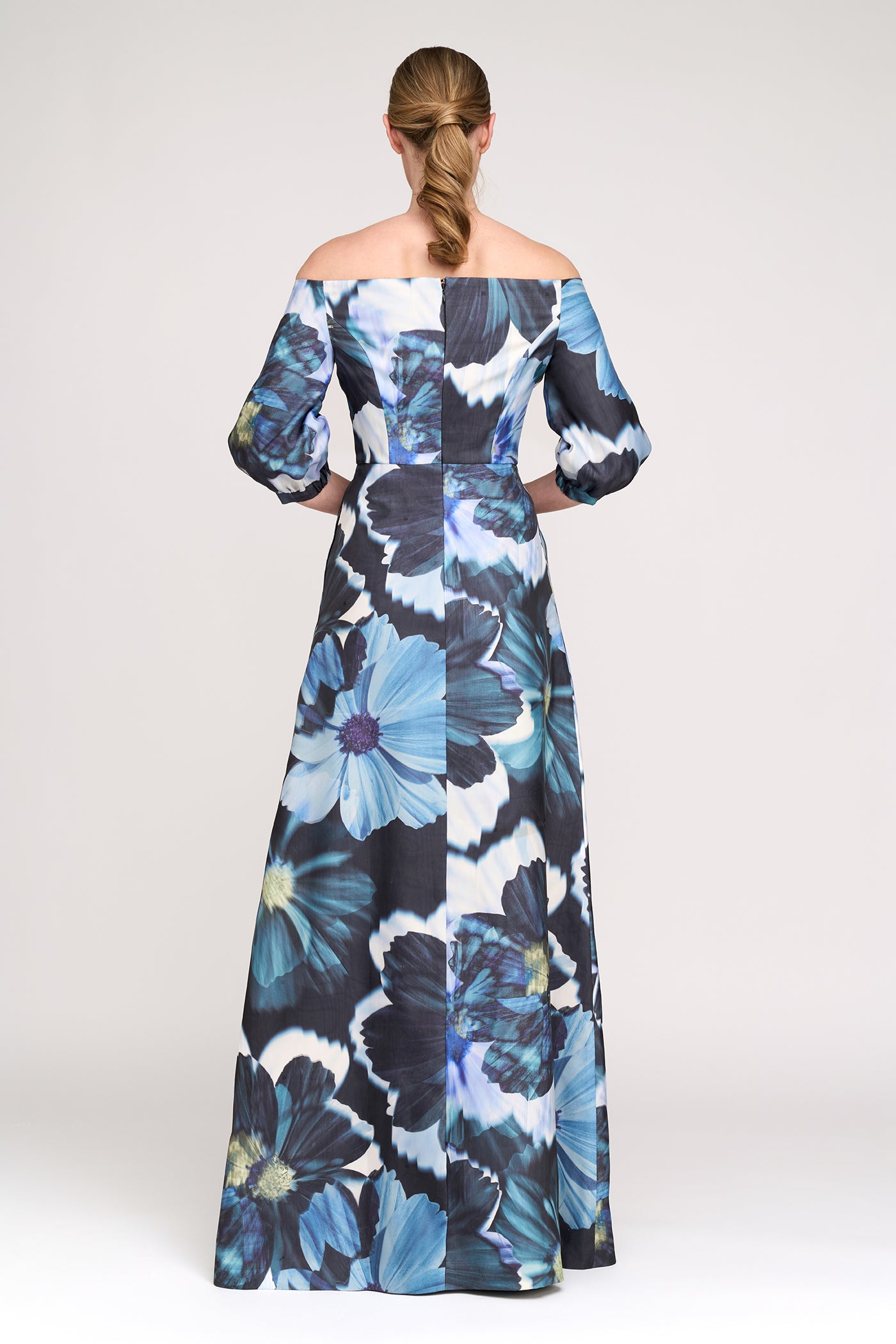 kay unger off the shoulder dress Kay Unger Dresses