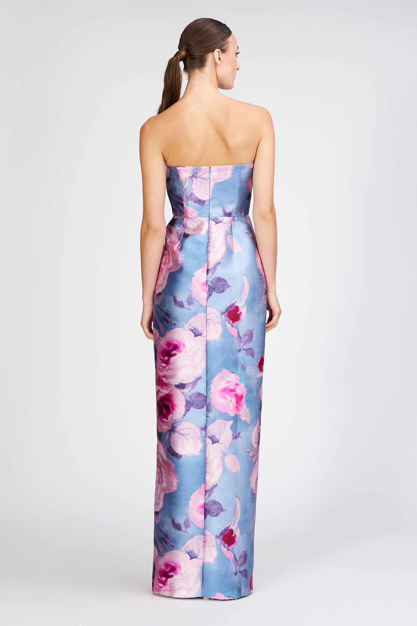 strapless column dress Lucienne Strapless Column Gown – Kay Unger