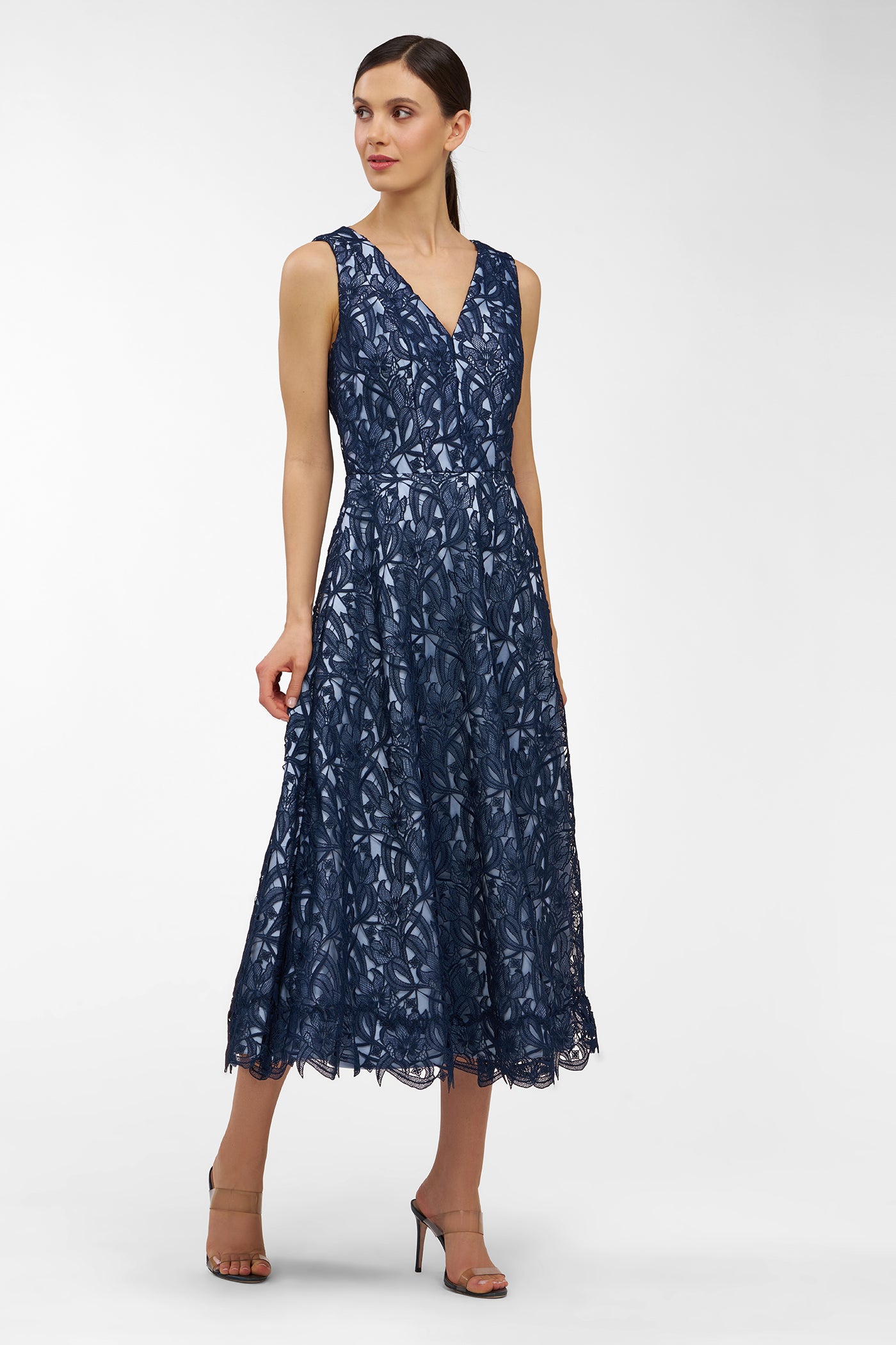 Danielle Tea Length Dress Kay Unger Danielle Tea Length Dress Kay Unger
