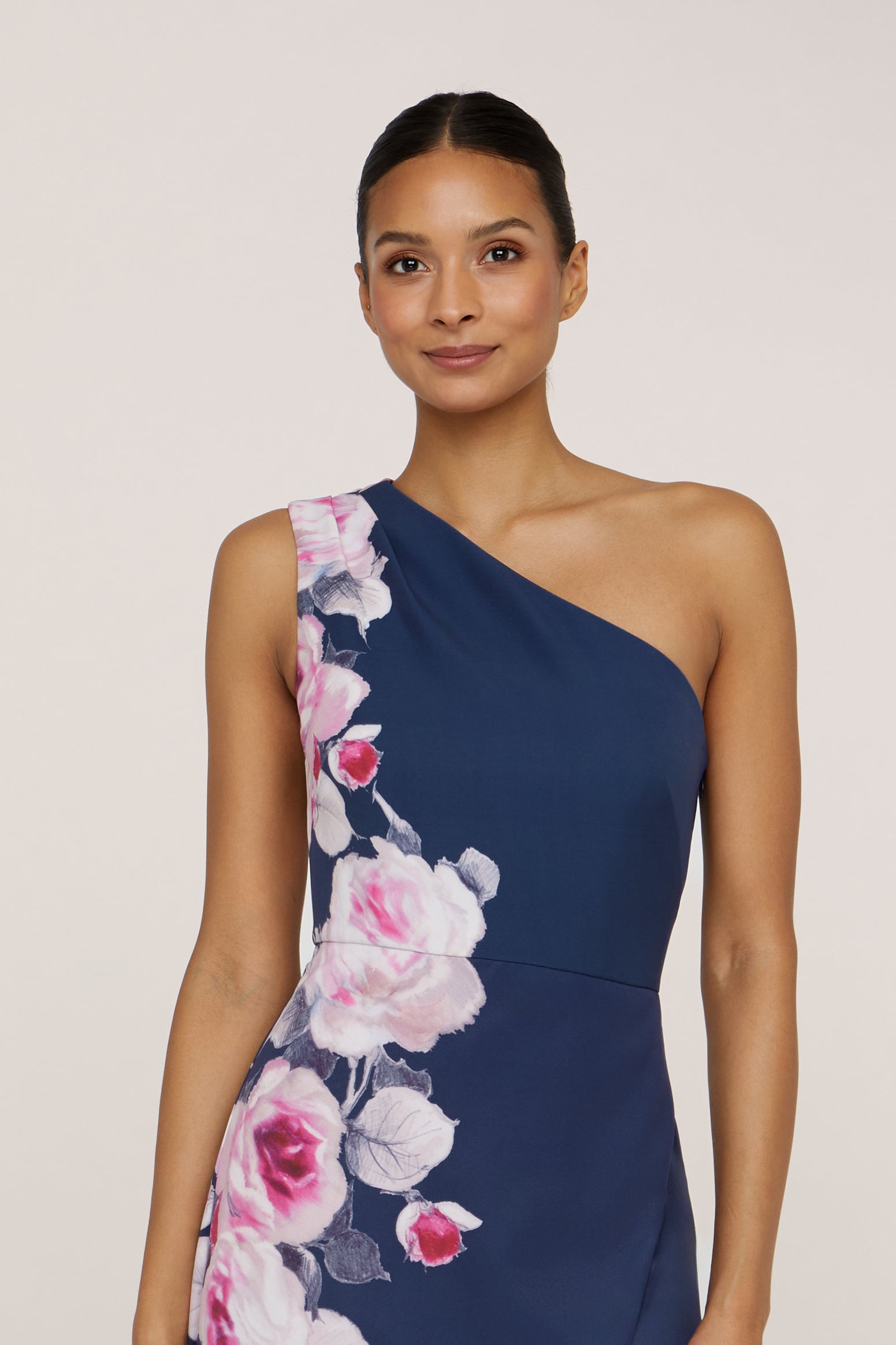 Carissa One Shoulder Gown Kay Unger Carissa One Shoulder Gown Kay Unger