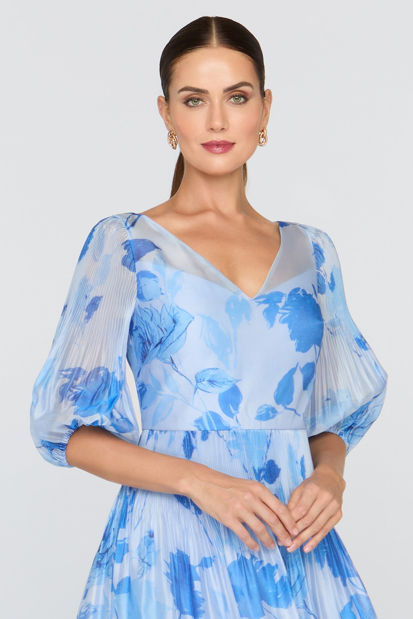 georgina blue dress Georgina Jacquard Dress