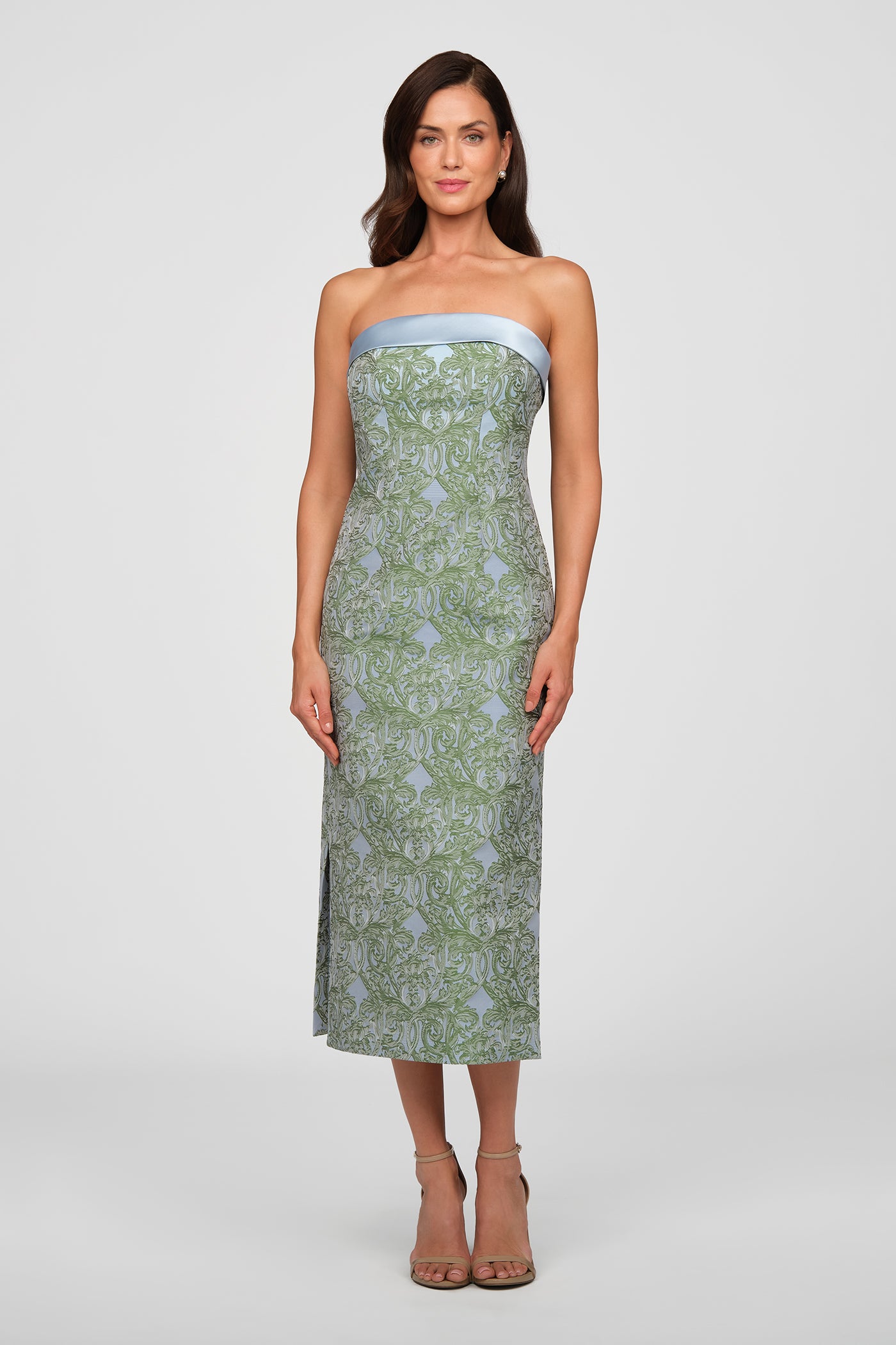 knee length tea dress Deborah – Kay Unger smart Select Pants Size:32 Dress Up Games - The textured fabric