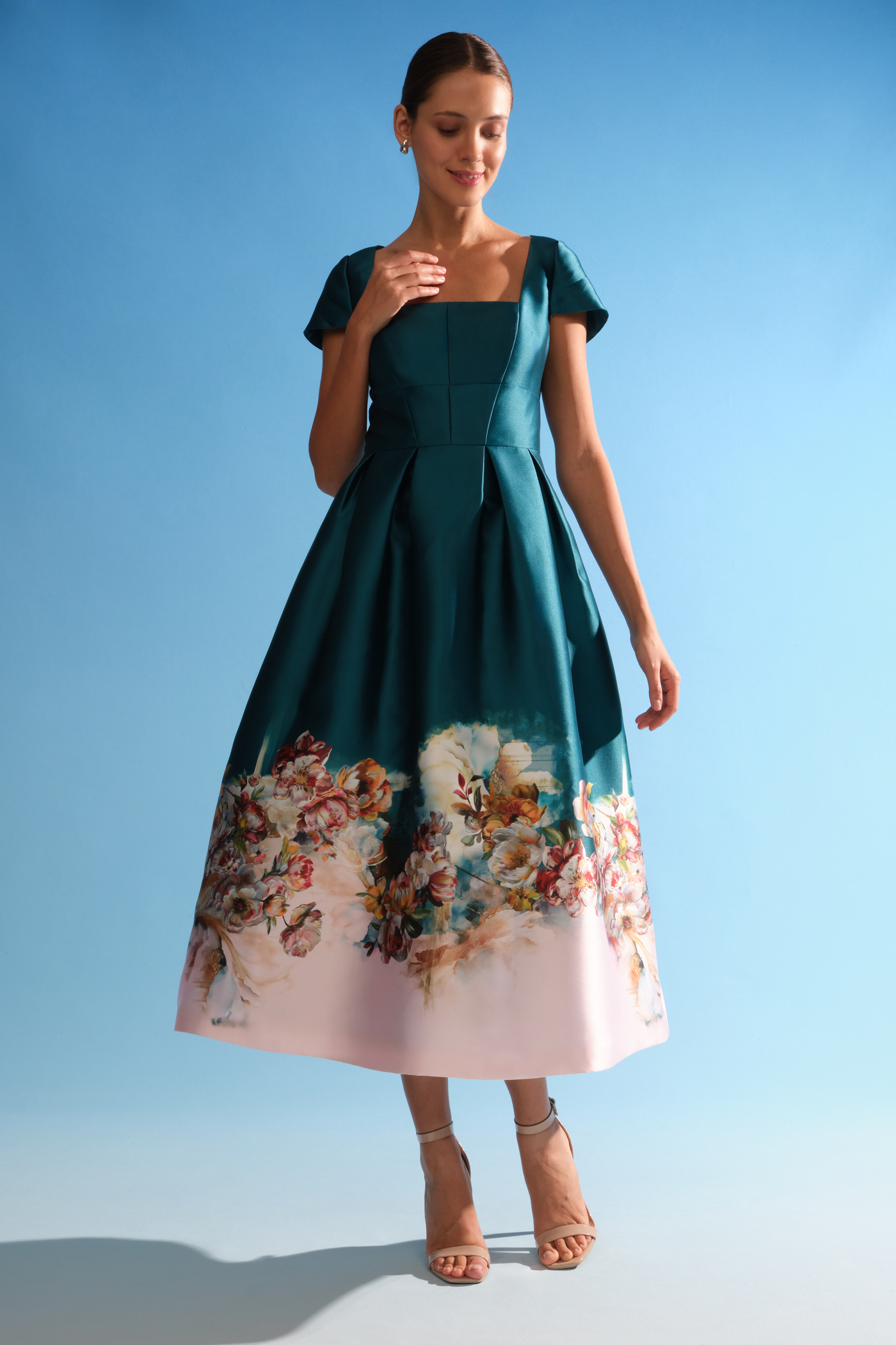 Amaya Tea Length Dress – Kay Unger
