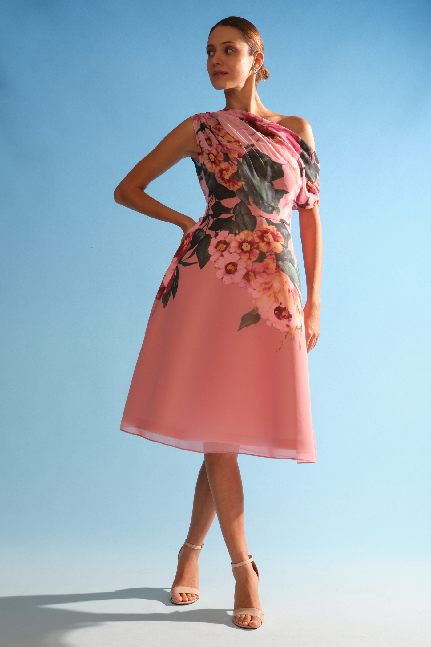 katheryn floral midi dress Francesca's Katheryn Floral Midi Dress Navy