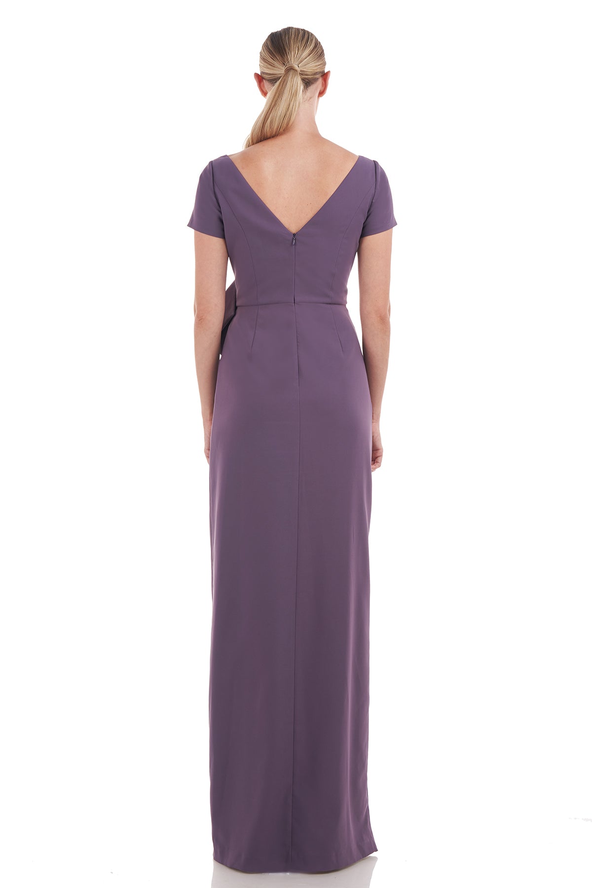kay unger purple dress Carissa One Shoulder Gown Kay Unger