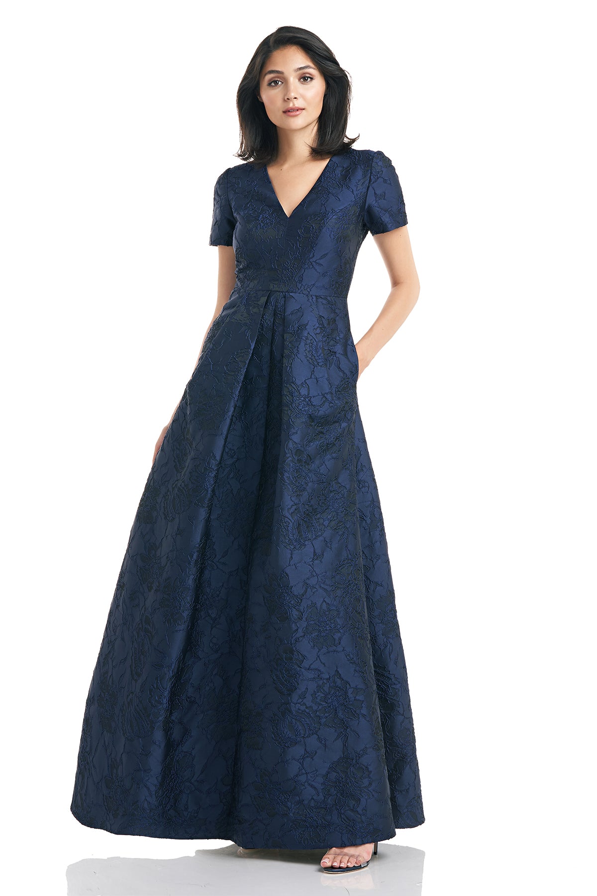 kay unger evening dress Kay Unger Carissa One Shoulder Gown