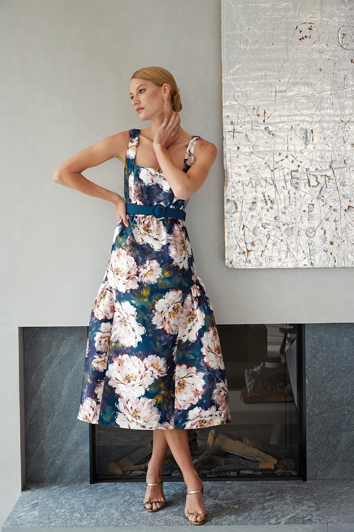 Lydia Tea Length Dress Kay Unger Lydia Tea Length Dress Kay Unger