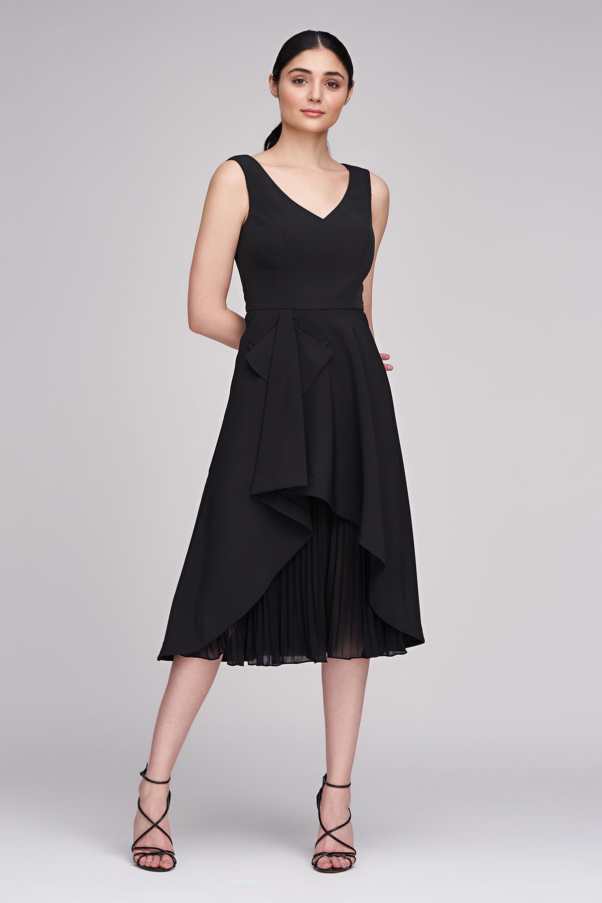 kay unger begonia ruffled a-line midi-dress Begonia Midi Dress Kay Unger