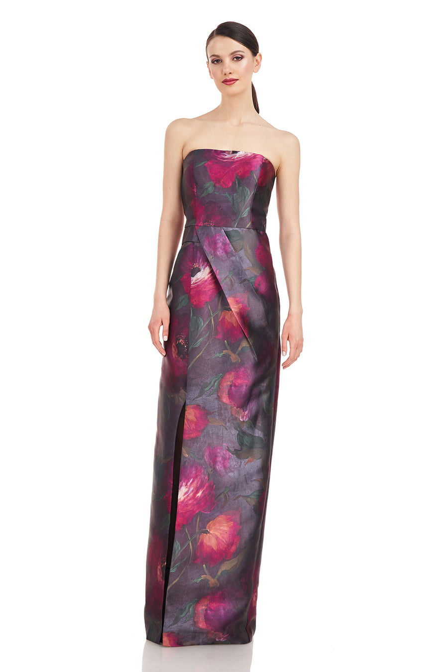 Lucienne Strapless Column Gown – Kay Unger