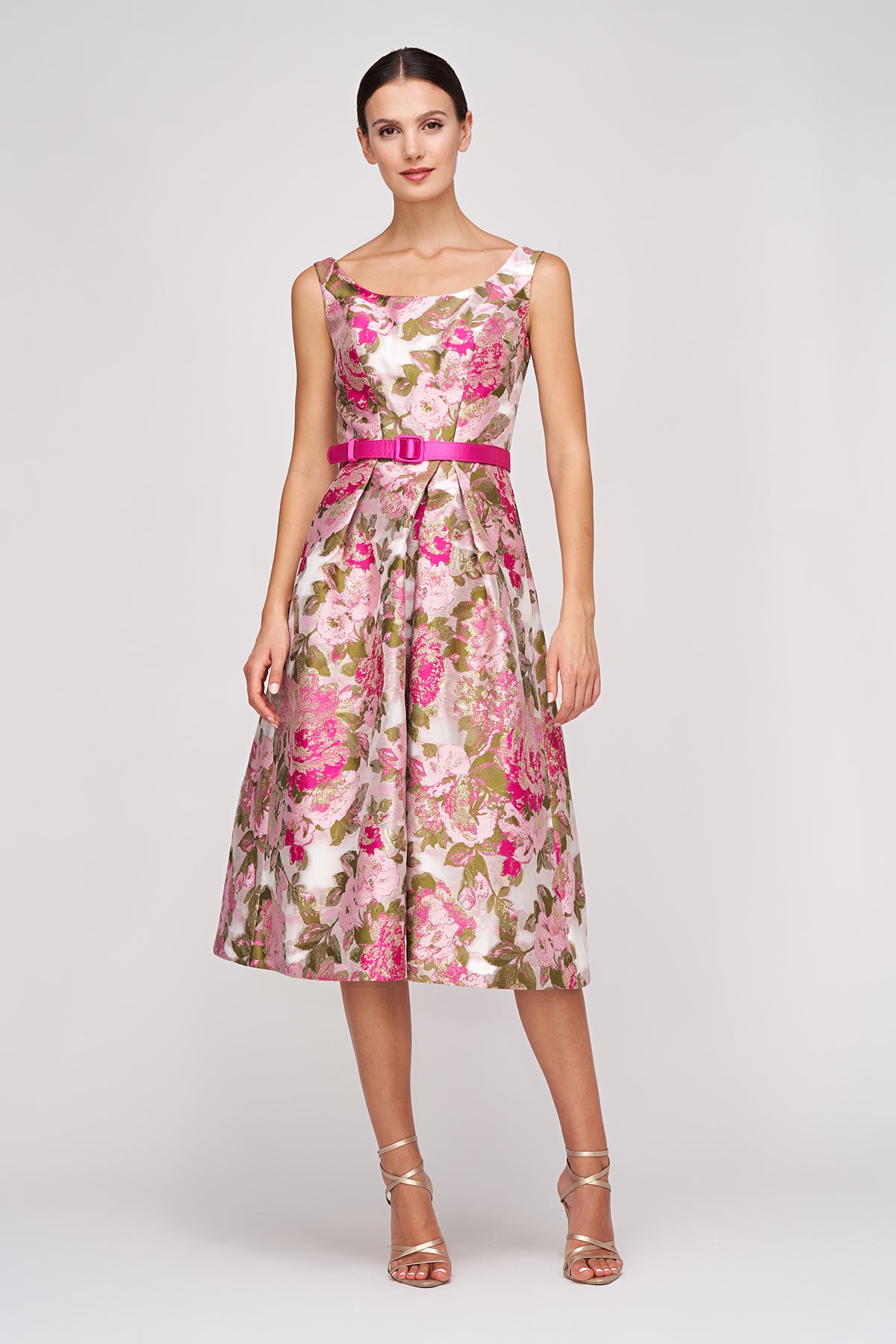ケイアンガー KAY UNGER グリーン花柄ドレープドレス 送料込 Kay Unger Wedding Shop | Nordstrom