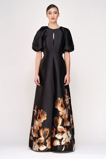 Delfina Statement Sleeve Gown