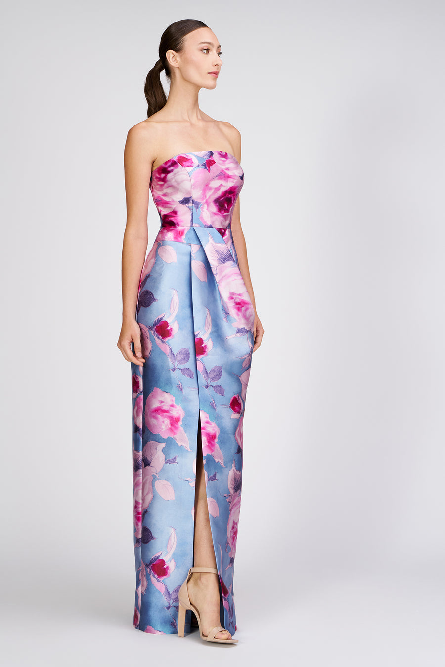 Lucienne Strapless Column Gown