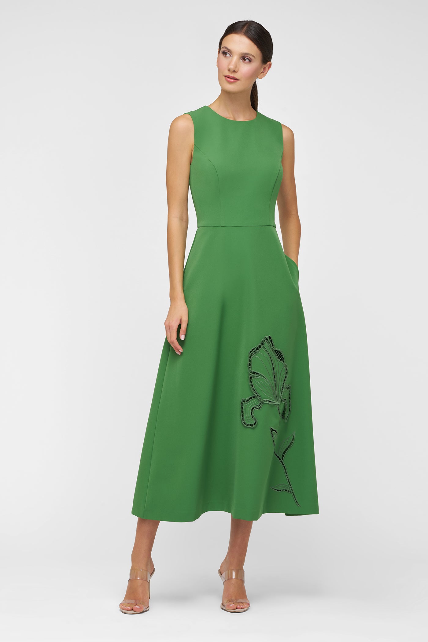 Blossom Tea Length Dress – Kay Unger