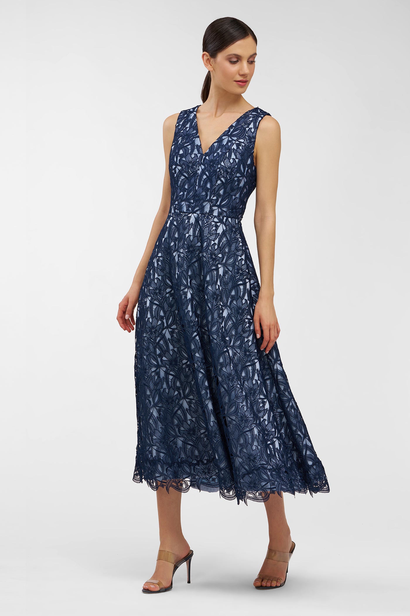 Danielle Tea Length Dress Kay Unger Danielle Tea Length Dress Kay Unger