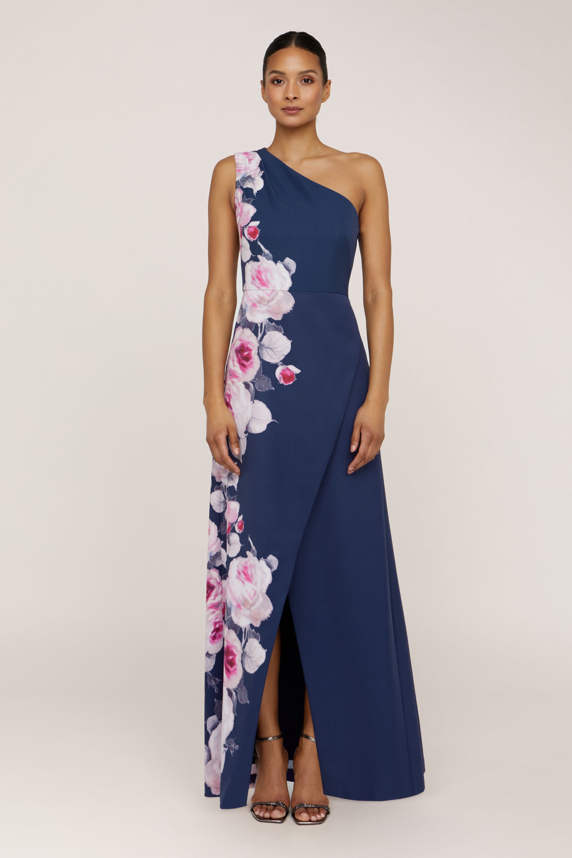 Carissa One Shoulder Gown – Kay Unger