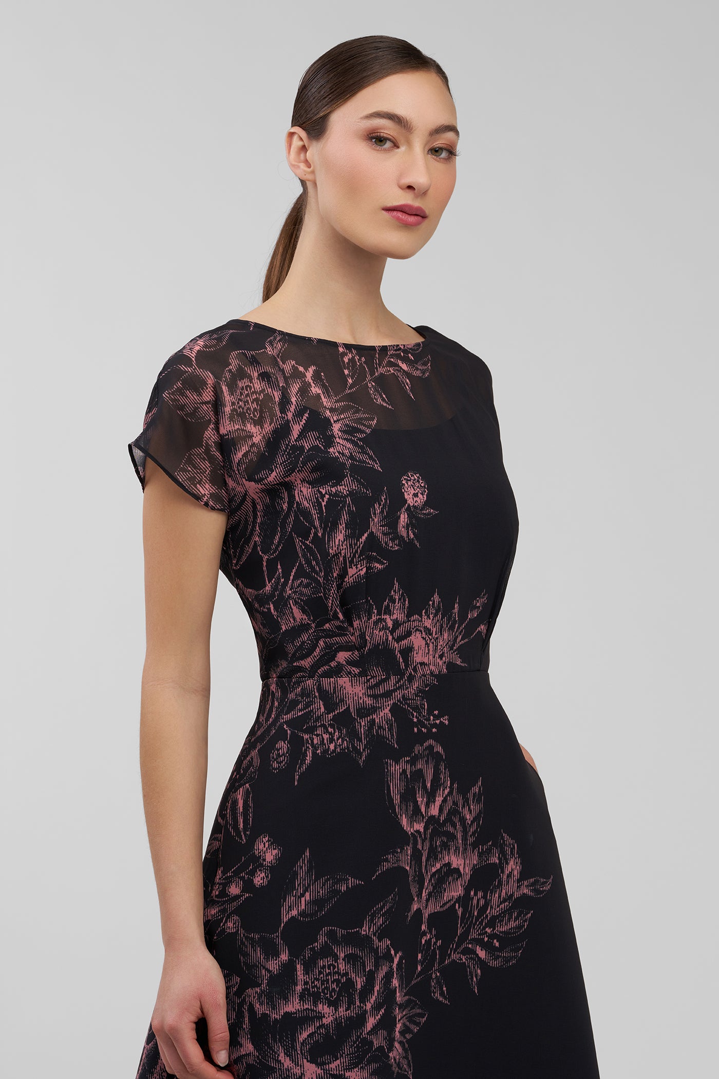 Mariella Tea Length Dress Kay Unger Mariella Tea Length Dress Kay Unger