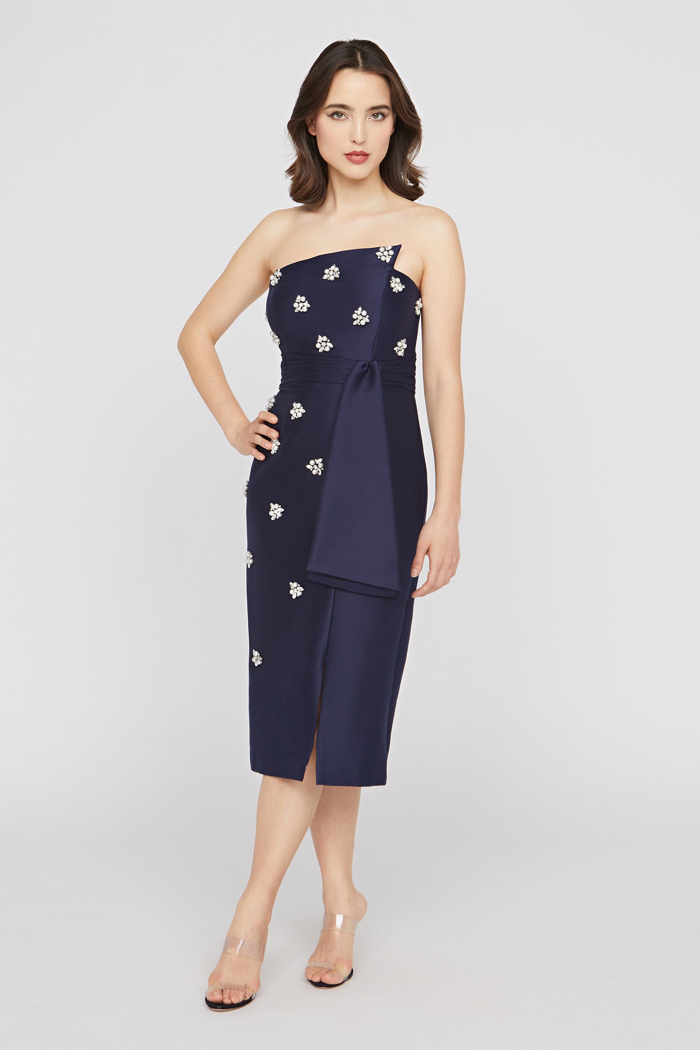 Ria Embellished Midi Dress – Kay Unger Ria Embellished Midi Dress – Kay Unger