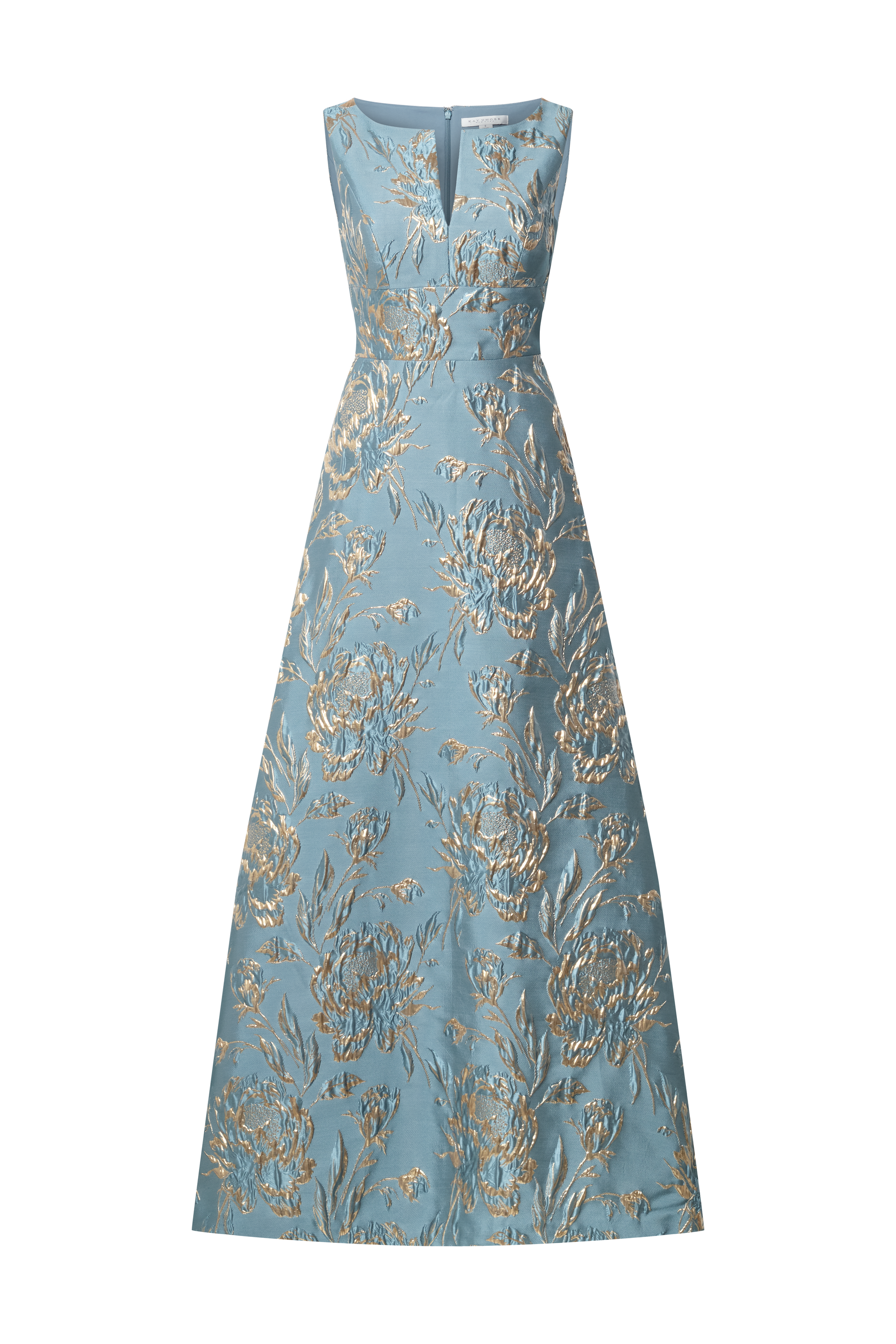 kay unger fit and flare dress Kay Unger New York Caitlin Floral Jacquard Fit & Flare Gown