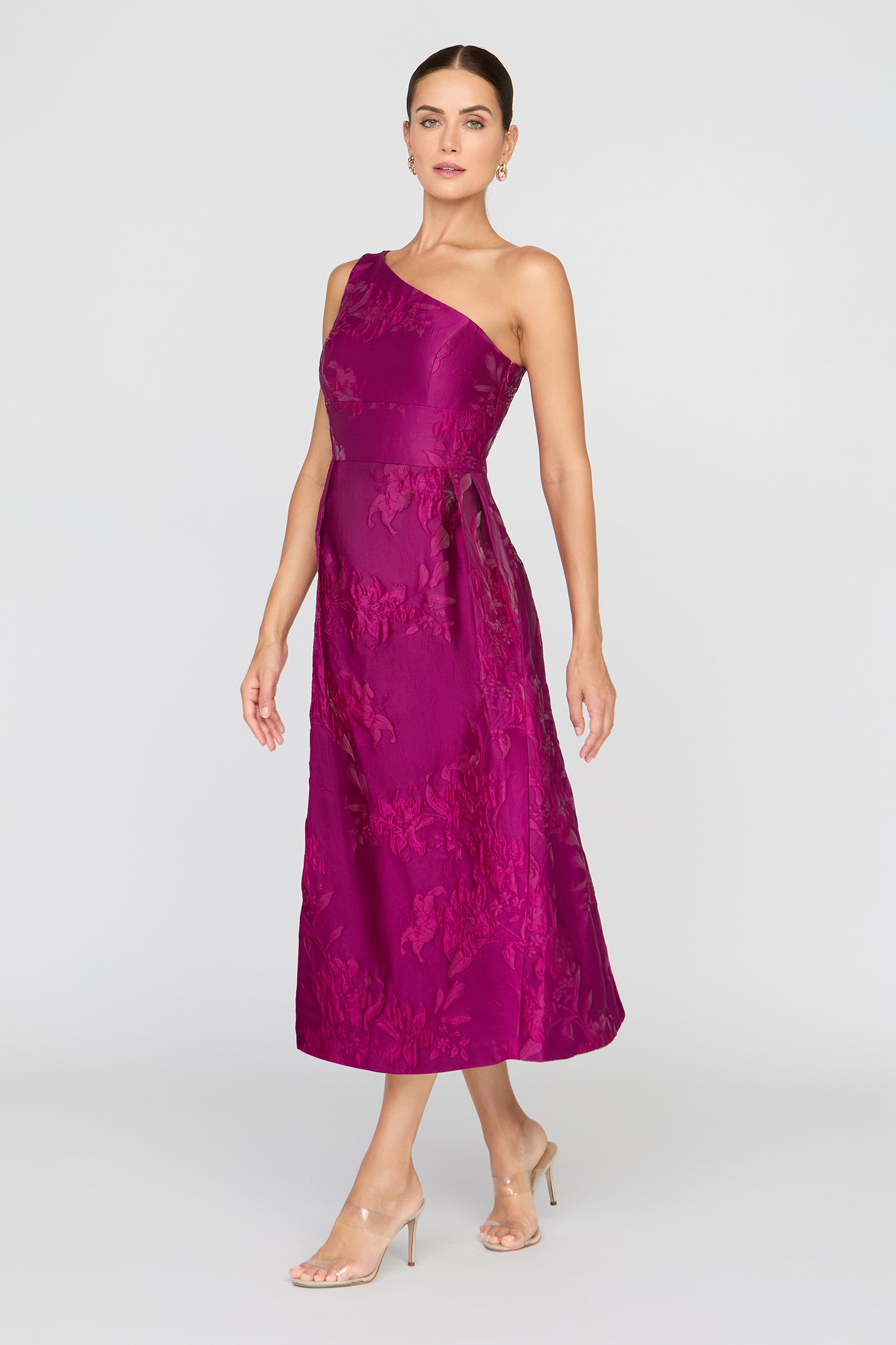 purple tea length dress Dorrit Tea Length Dress – Kay Unger