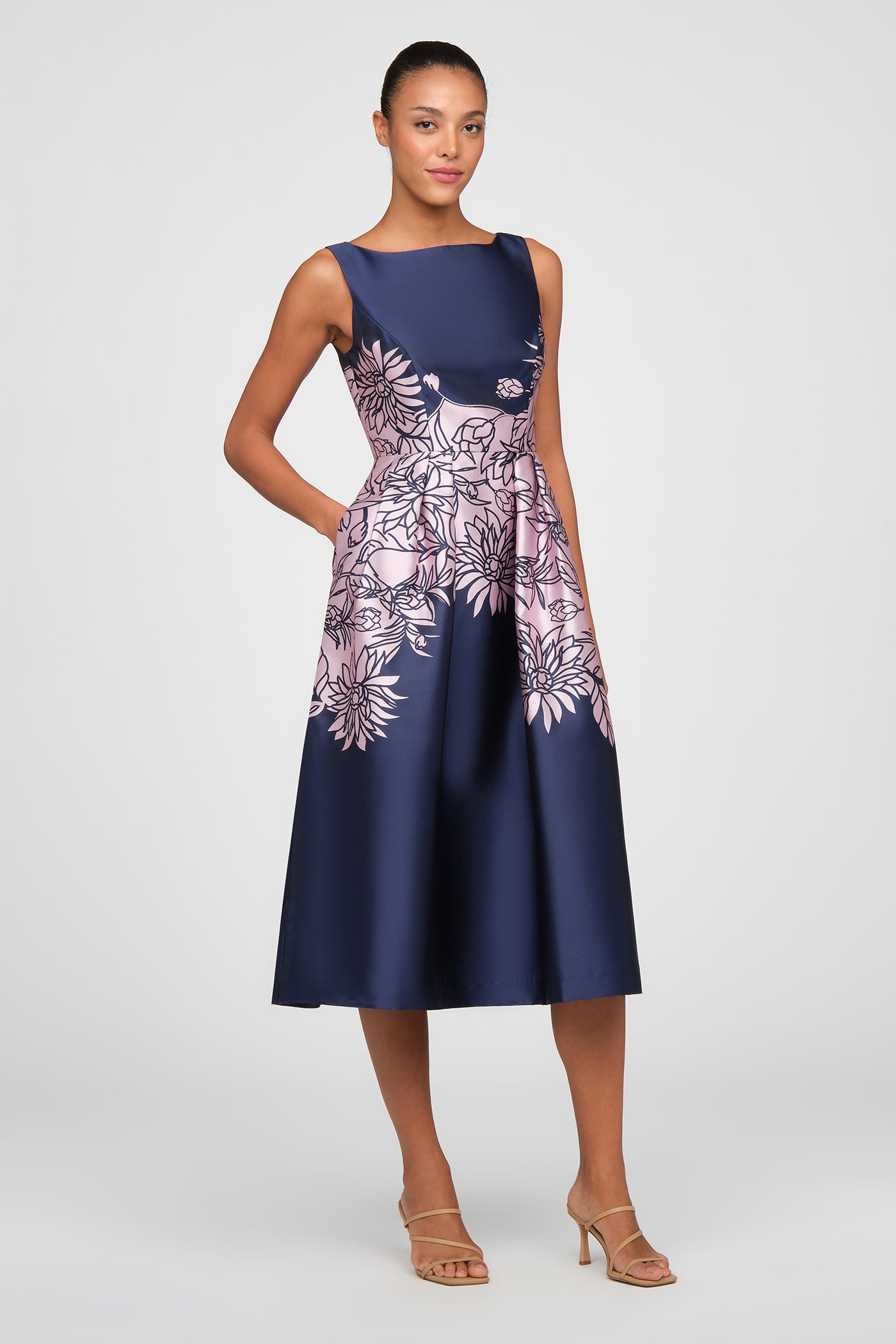 Evaline Tea Length Dress