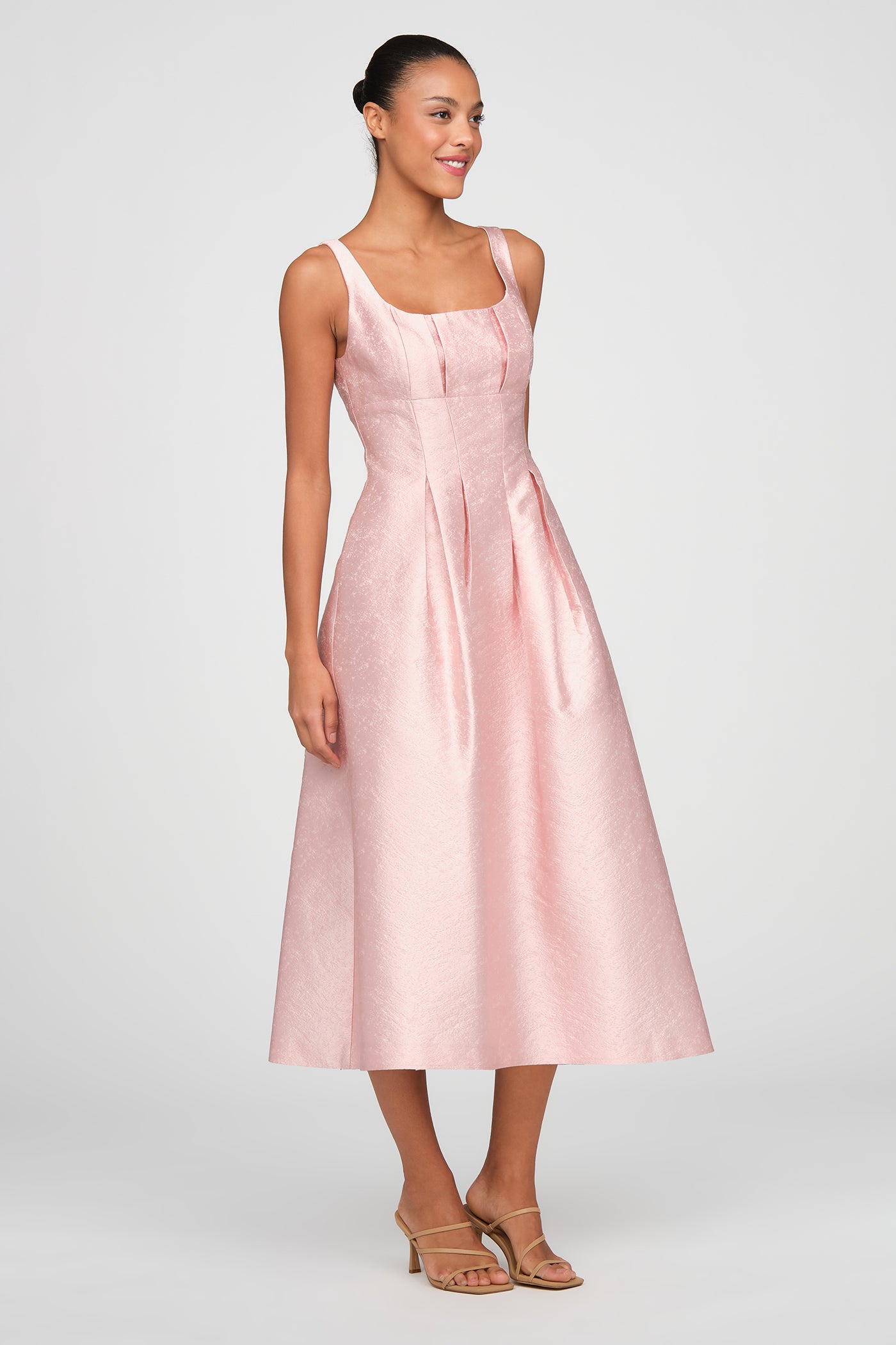 pink tea length dress June Tea Length Dress – Kay Unger