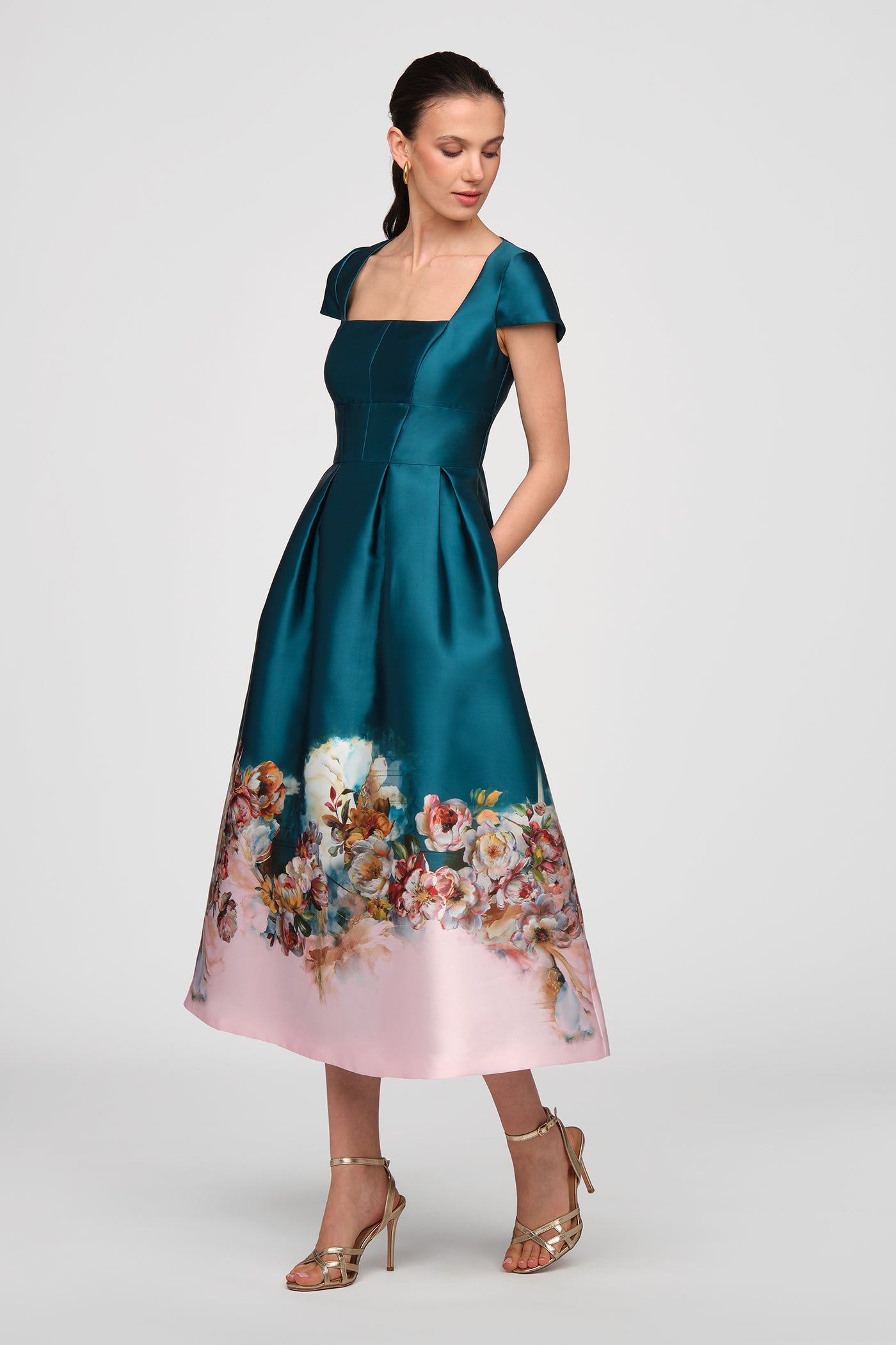 Amaya Tea Length Dress