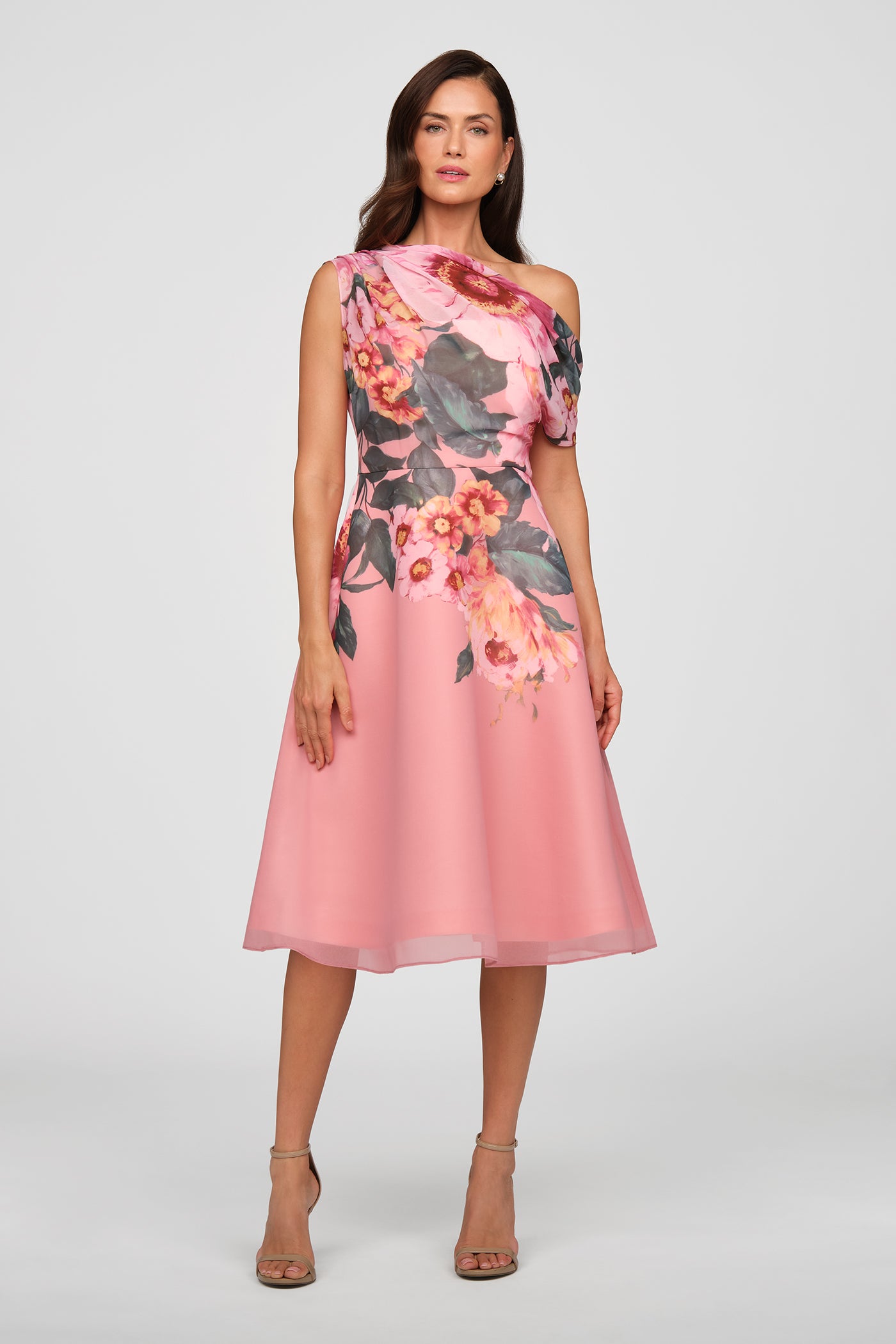 midi length tea dresses Melody Floral Midi Dress