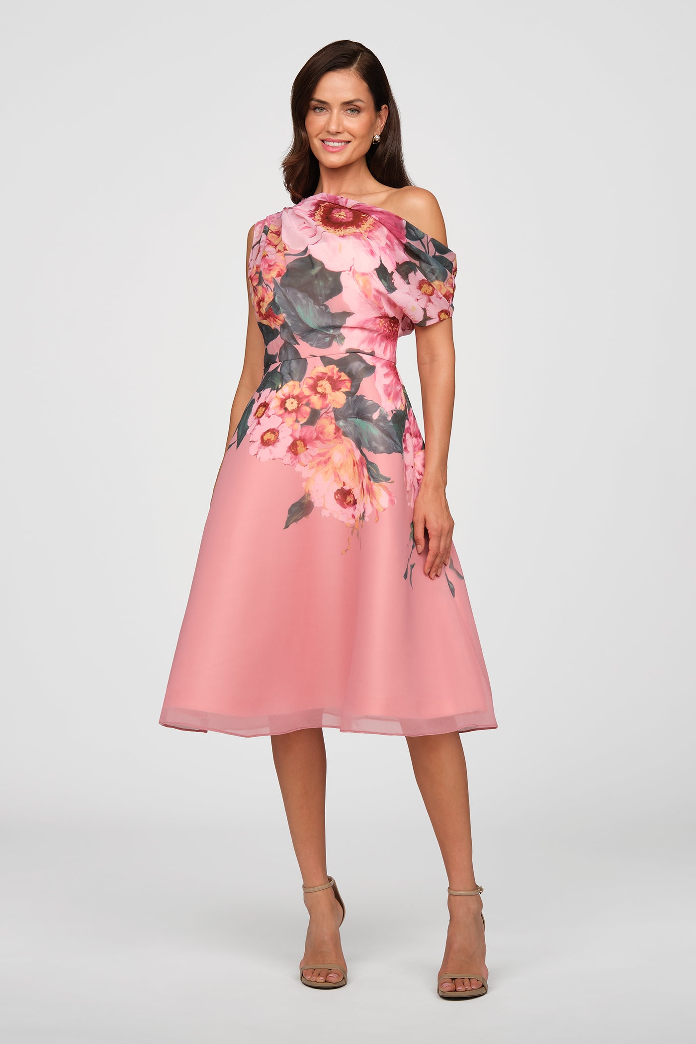 kat printed midi dress MARY KATRATZOU | POPLIN FRUIT PRINTED ROSANNA MIDI DRESS