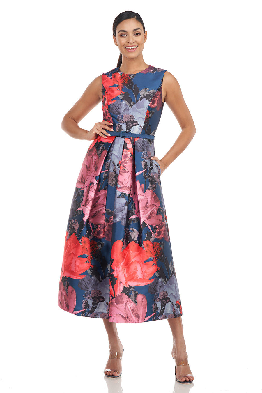 Karla Tea Length Dress – Kay Unger