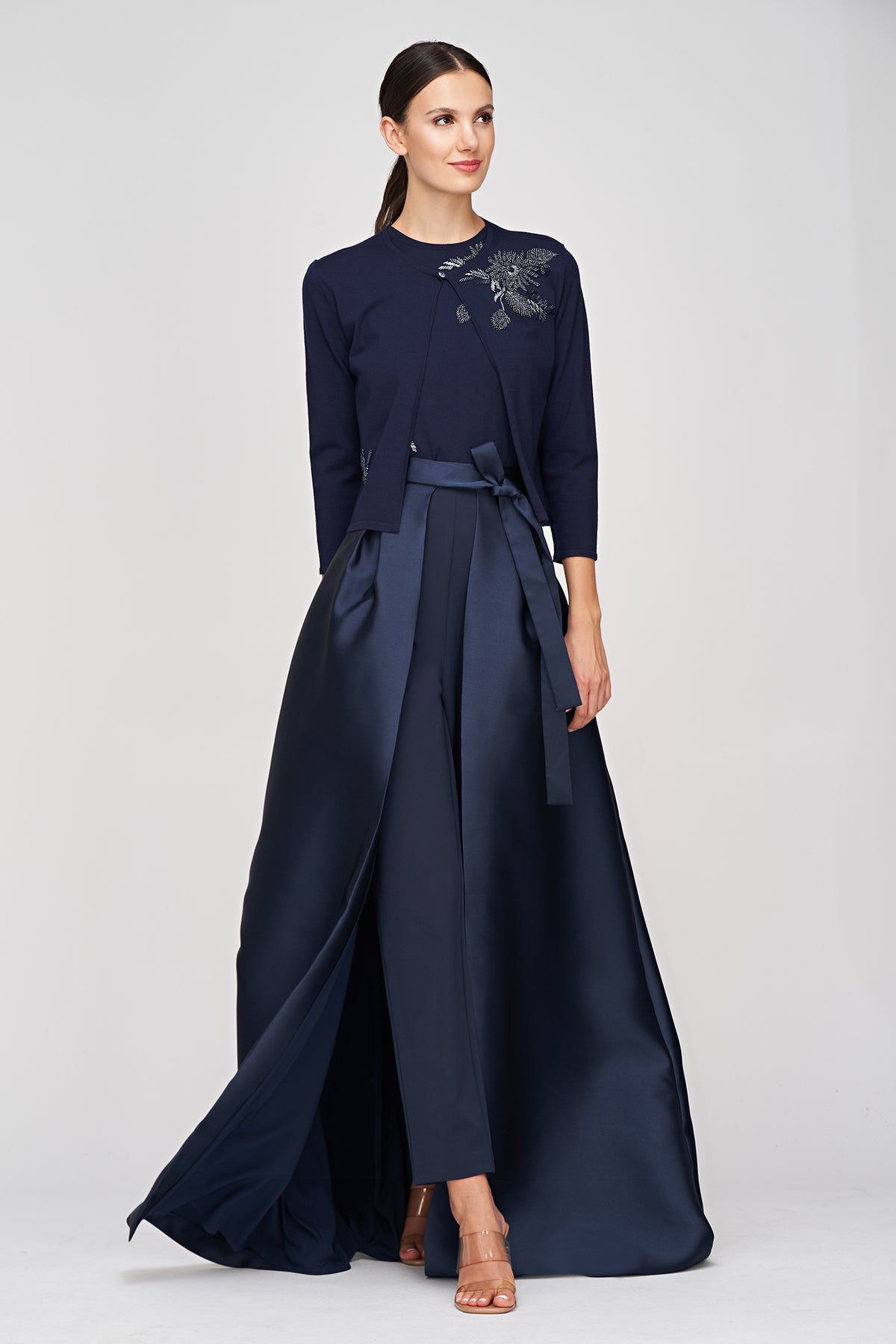 Verona Pant With Skirt Overlay – Kay Unger