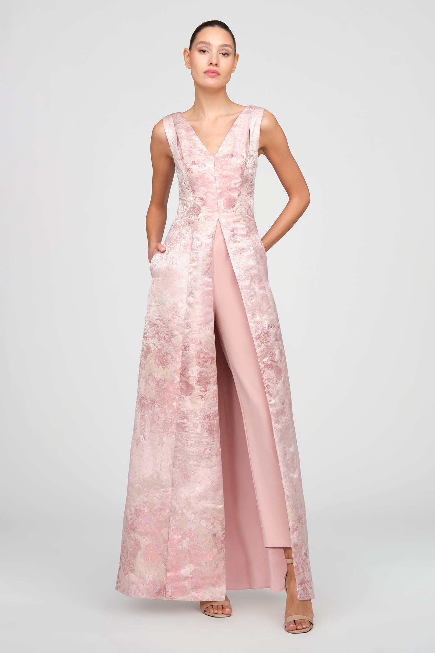 stretching dresses K248023_Fabulous Amanda Stretch Sequin Fit & Flare Gown with Portrait Neckline and Short Sleeves This Long Stretch Formal Off Shoulder will make you feel and look amazing 251M4444 Off The Shoulder Stretch
