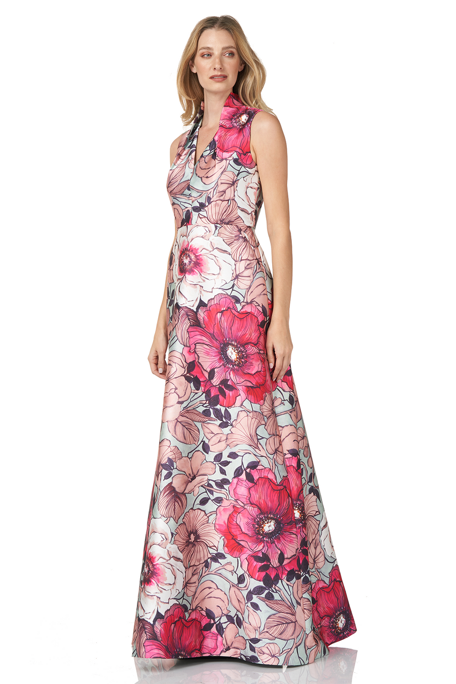 Floral Printed Gown