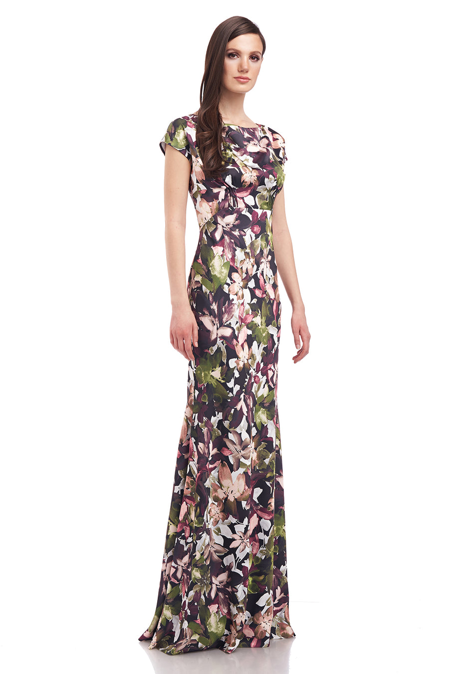 Jules Boat Neck Gown – Kay Unger