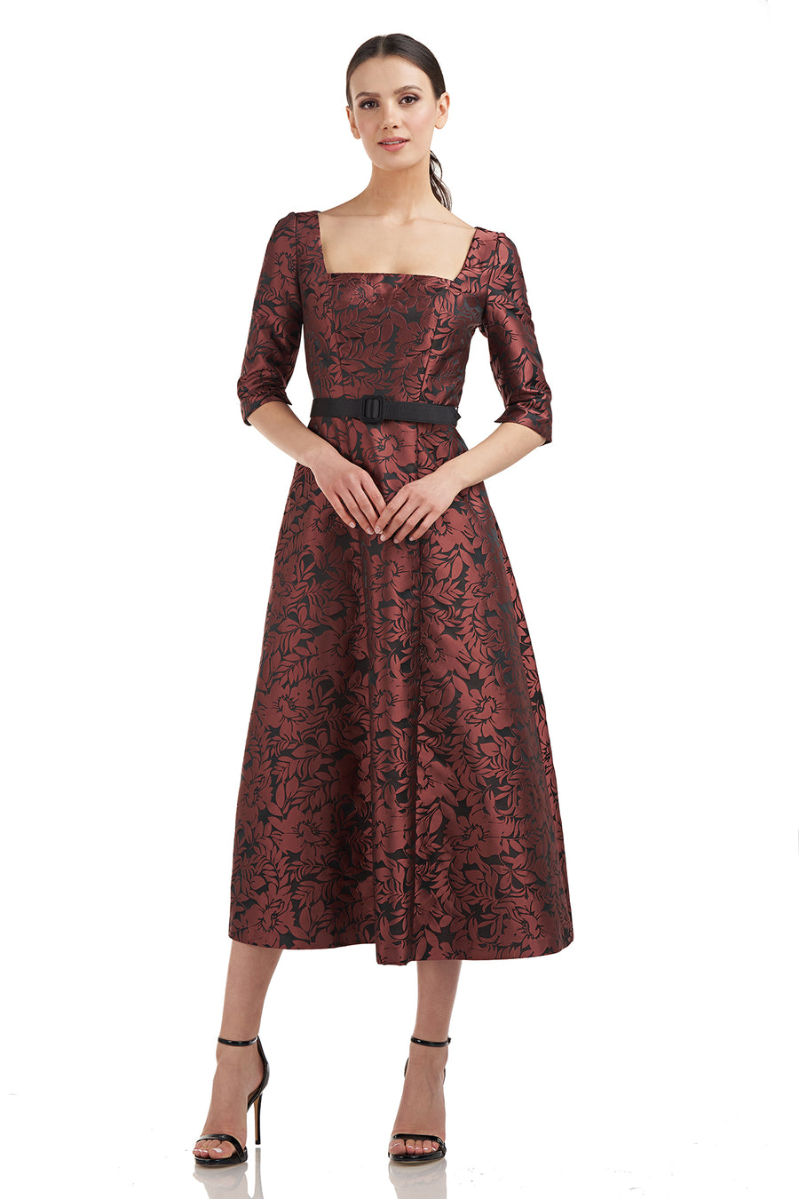 Elania Tea Length Dress – Kay Unger