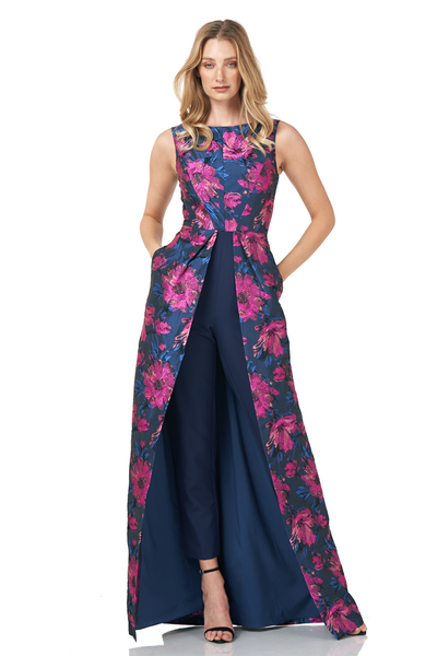 Floral Walk Thru Jumpsuit – Kay Unger